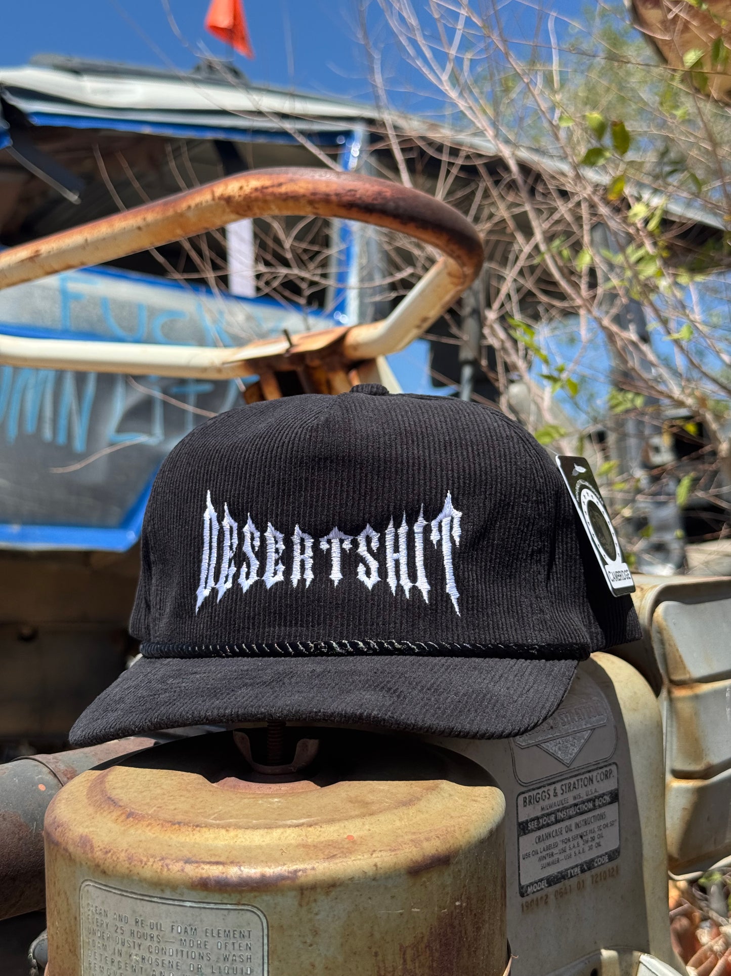 Stretch logo Cord Hat
