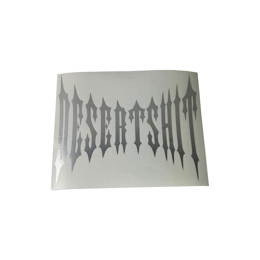 Stretch logo chrome vinyl 8"