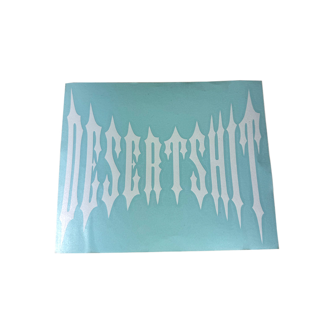 Stretch Logo Vinyl White 8"