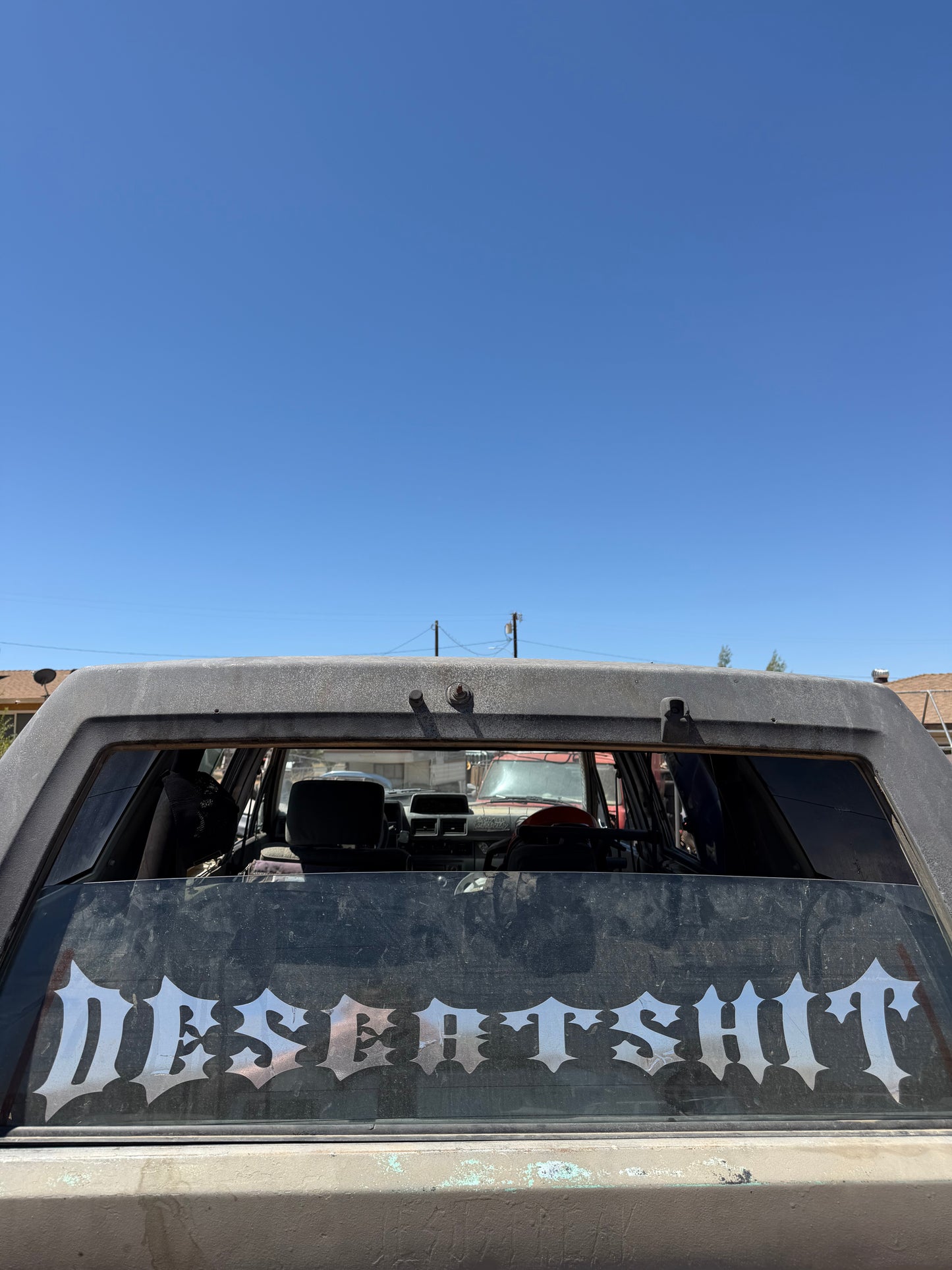 Desert Shit windshield banner