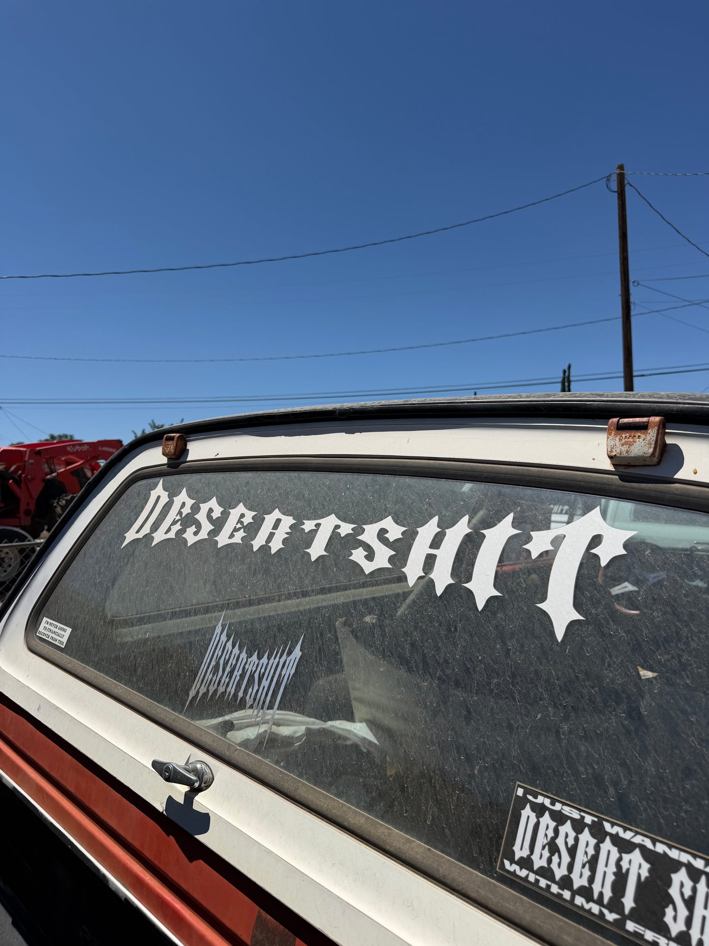 Desert Shit windshield banner